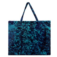 Sidewalk Flower Zipper Large Tote Bag by okhismakingart