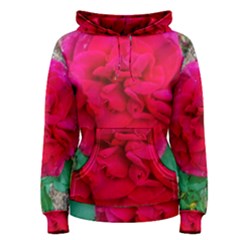 Folded Red Rose Women s Pullover Hoodie by okhismakingart