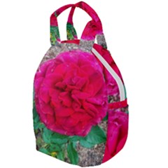 Folded Red Rose Travel Backpacks by okhismakingart