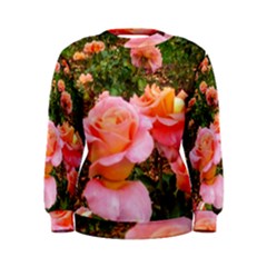 Pink Rose Field Women s Sweatshirt