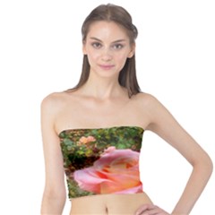 Pink Rose Field Tube Top by okhismakingart