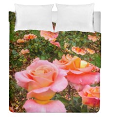 Pink Rose Field Duvet Cover Double Side (Queen Size)