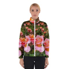 Pink Rose Field Winter Jacket