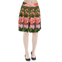 Pink Rose Field Pleated Skirt