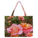 Pink Rose Field Zipper Medium Tote Bag View1