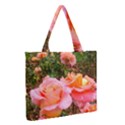 Pink Rose Field Zipper Medium Tote Bag View2