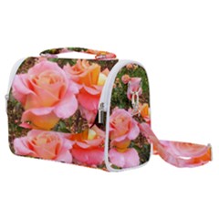 Pink Rose Field Satchel Shoulder Bag