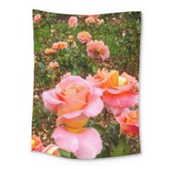 Pink Rose Field Medium Tapestry