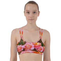 Pink Rose Field Line Them Up Sports Bra