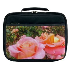 Pink Rose Field Lunch Bag