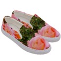 Pink Rose Field Men s Canvas Slip Ons View3