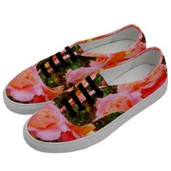 Pink Rose Field Men s Classic Low Top Sneakers