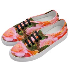 Pink Rose Field Women s Classic Low Top Sneakers