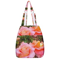 Pink Rose Field Center Zip Backpack by okhismakingart