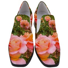 Pink Rose Field Slip On Heel Loafers