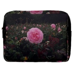 Pink Rose Field Ii Make Up Pouch (large) by okhismakingart