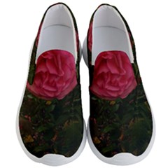 Round Pink Rose Men s Lightweight Slip Ons by okhismakingart