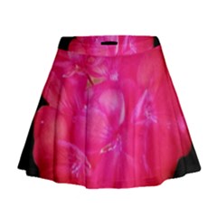 Single Geranium Blossom Mini Flare Skirt