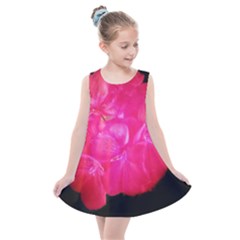 Single Geranium Blossom Kids  Summer Dress