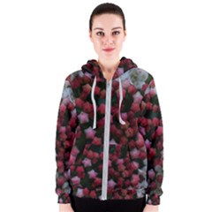 Floral Stars Women s Zipper Hoodie