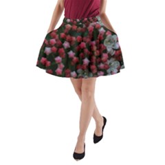 Floral Stars A-line Pocket Skirt