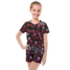 Floral Stars Kids  Mesh Tee And Shorts Set