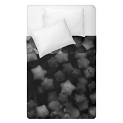 Floral Stars -black And White Duvet Cover Double Side (single Size)