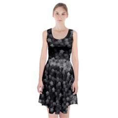 Floral Stars -black And White Racerback Midi Dress by okhismakingart