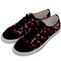 Floral Stars -bright Men s Low Top Canvas Sneakers by okhismakingart