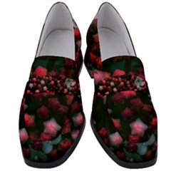 Floral Stars -bright Women s Chunky Heel Loafers by okhismakingart