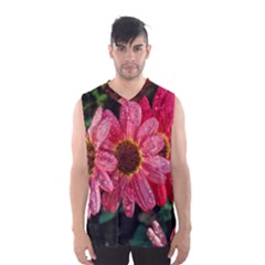 Three Dripping Flowers Men s Basketball Tank Top by okhismakingart