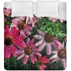 Pink Asters Duvet Cover Double Side (king Size) by okhismakingart