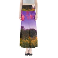 Purple Afternoon Full Length Maxi Skirt by okhismakingart