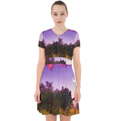 Purple Afternoon Adorable In Chiffon Dress by okhismakingart