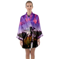 Purple Afternoon Long Sleeve Kimono Robe by okhismakingart