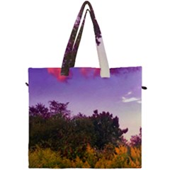 Purple Afternoon Canvas Travel Bag by okhismakingart