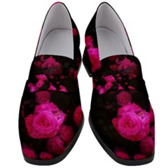 Bunches Of Roses Women s Chunky Heel Loafers by okhismakingart