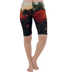 Rose Landscape Cropped Leggings 