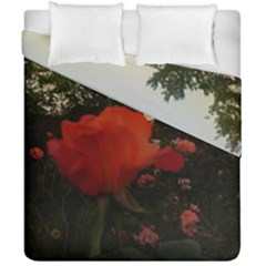 Rose Landscape Duvet Cover Double Side (California King Size)