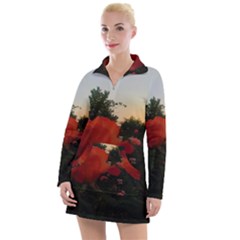 Rose Landscape Women s Hoodie Dress