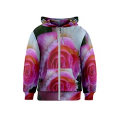 Spiral Rose Kids  Zipper Hoodie by okhismakingart