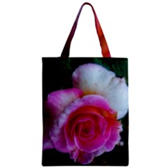 Spiral Rose Zipper Classic Tote Bag