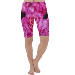 Pink Roses Cropped Leggings 