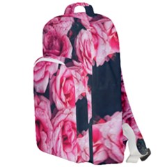 Pink Roses Ii Double Compartment Backpack by okhismakingart