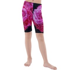 Bunches Of Roses (close Up) Kids  Mid Length Swim Shorts