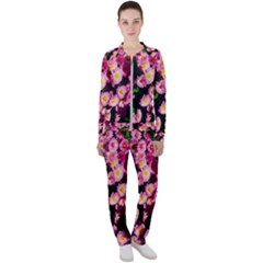 Pink Flower Bushes Casual Jacket And Pants Set by okhismakingart