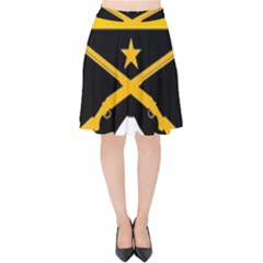 Iranian Military Mountain Warfare Badge Velvet High Waist Skirt by abbeyz71