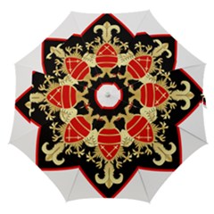Iranian Army Karate Badge Straight Umbrellas by abbeyz71