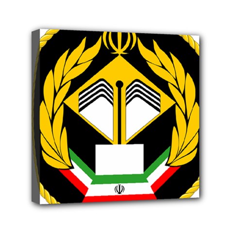 Iranian Army Badge Of Associate Degree Conscript Mini Canvas 6  X 6  (stretched) by abbeyz71