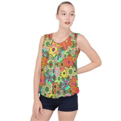 Colorful Shapes          Bubble Hem Chiffon Tank Top by LalyLauraFLM